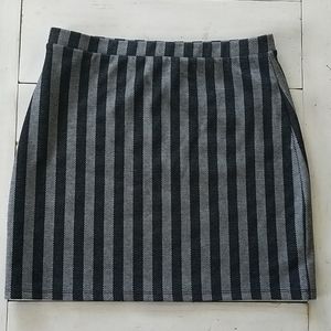 Black/Grey striped skirt